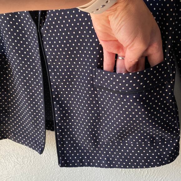 Scotch & Soda Maison Scotch SO CABANA Lightweight blazer, Black polka dot Size 2 - Picture 4 of 13